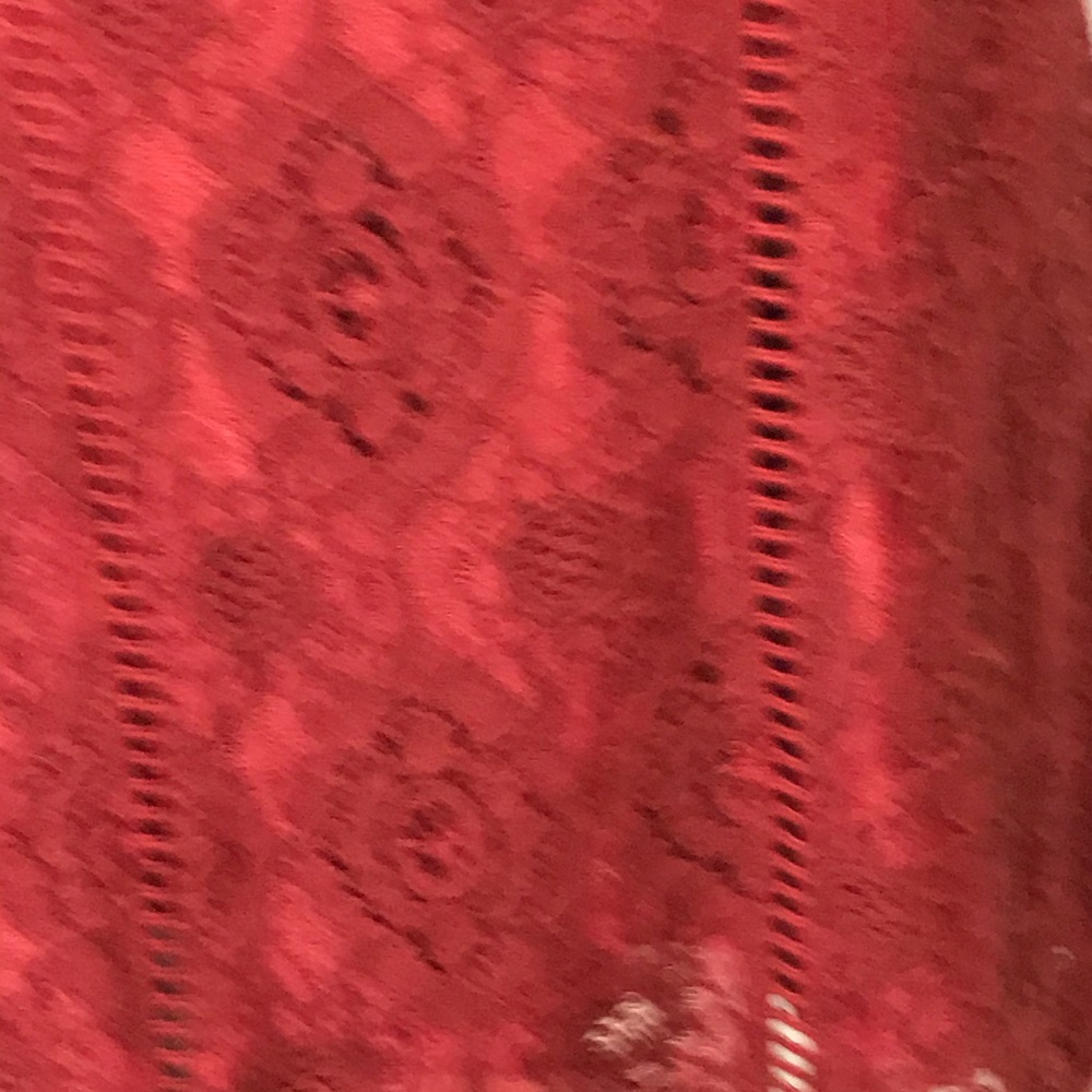 Hollister Burgundy Sheath Dress Lace Overlay - Picture 3 of 7